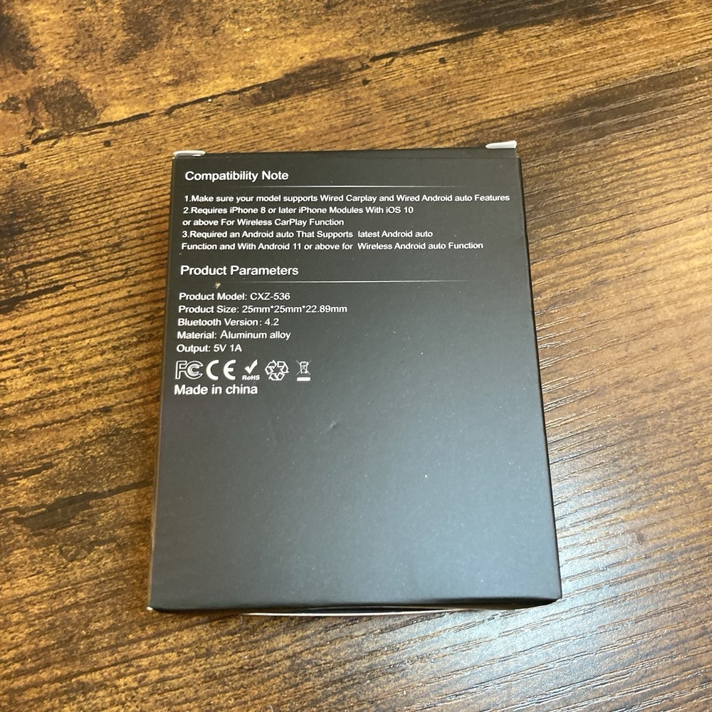Aimoon 2026 Mini Wireless CarPlay Adapter Bluetooth WiFi Plug Play Android Auto - Picture 2 of 4